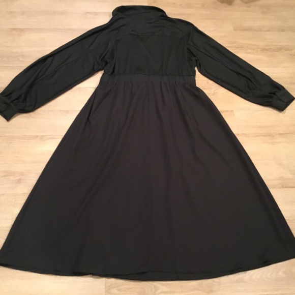 Black Long Sleeve Maxi Dress Plus Size 2XL - Picture 7 of 7